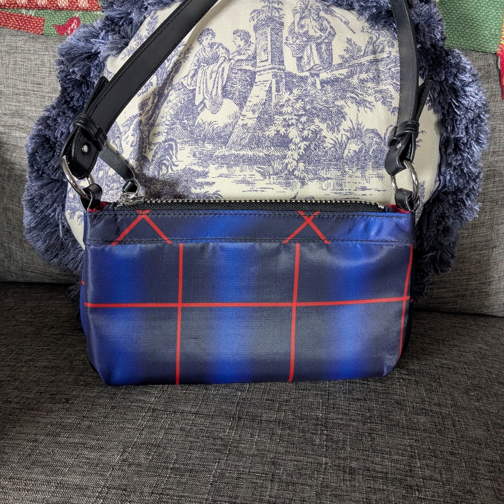 Stylish & Chic Blue and Red Women's H&M Small Handbag.